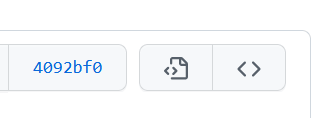Browsing commit history in the GitHub interface